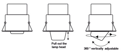 LED spot recessed Luxcomb adjustable