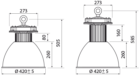 LUXCOMB HB 50W and 100W dim